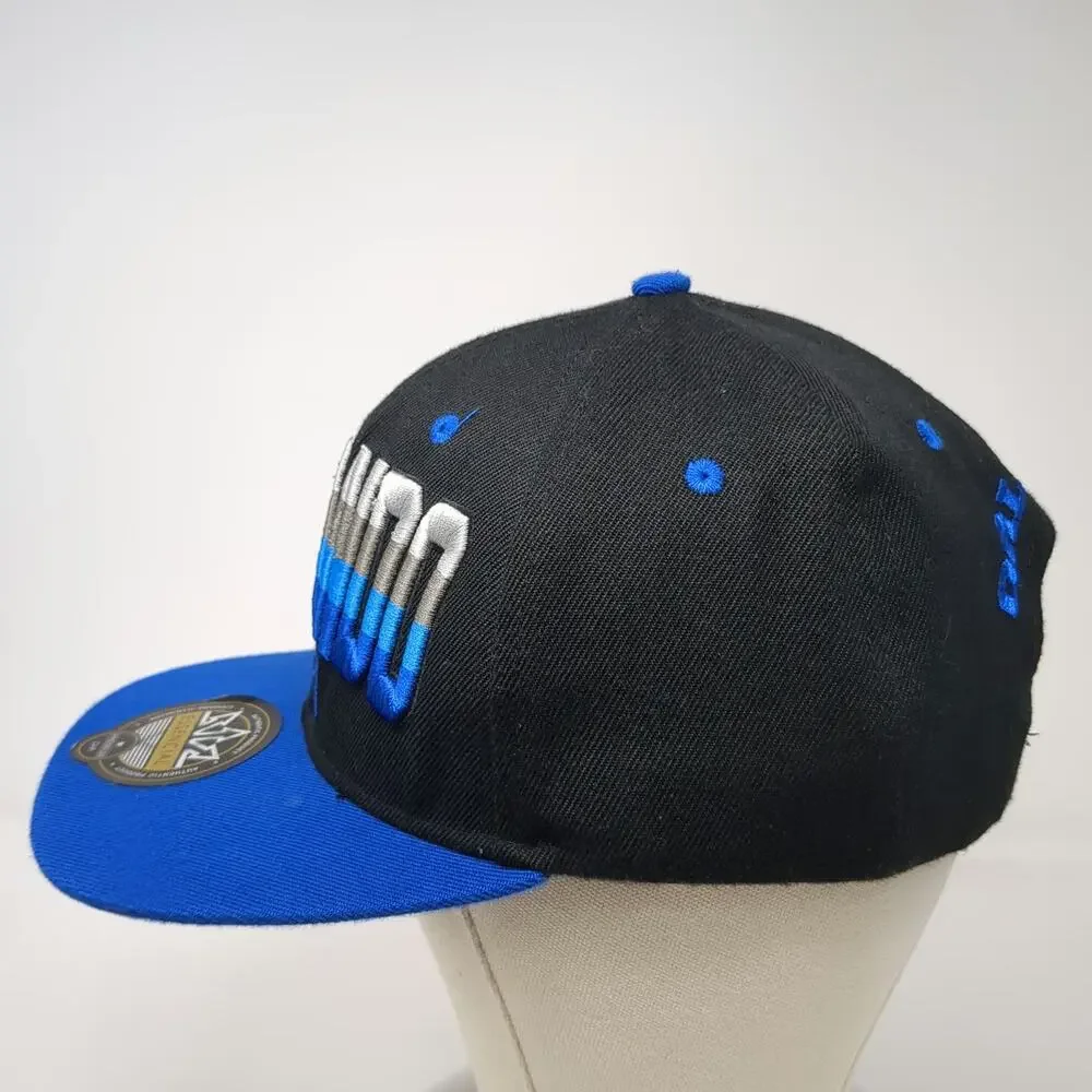 Essencial Snapback Black Blue One Size Orlando Florida 3D Puff Underbrim Hat